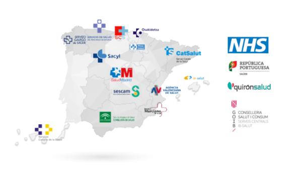 Mapa da presenza de Quenda Medic a nivel nacional e internacional.