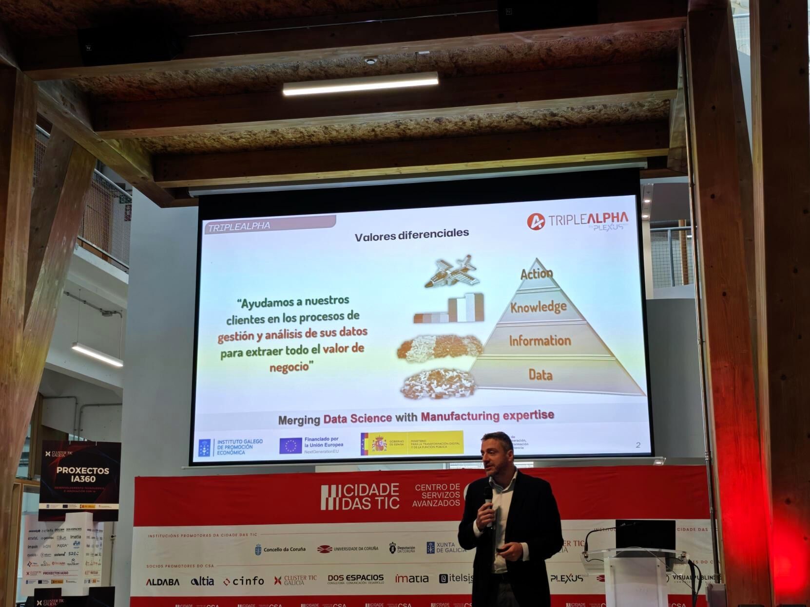 TripleAlpha by Plexus presentó en las jornadas IA360 su solución ALPHAchick, para la gestión integral y sostenible de explotaciones avícolas.