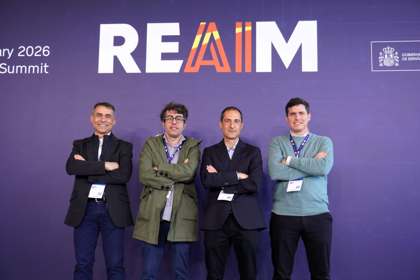 Equipo del Área de Defensa y Seguridad en la III Cumbre REAIM.
