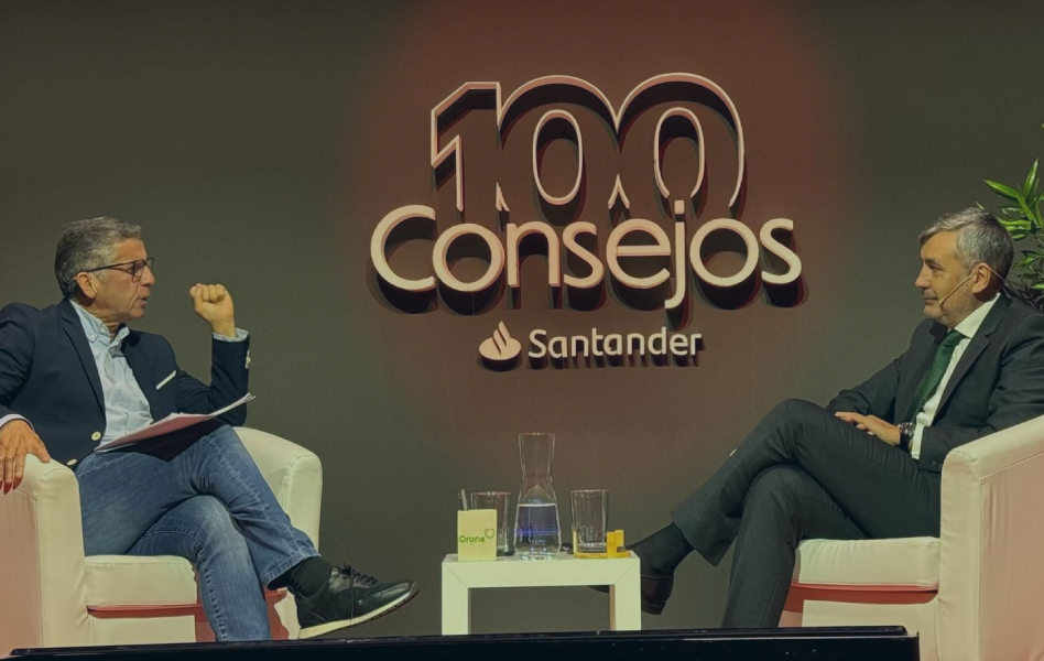 Antonio Agrasar, fundador y CEO de Plexus Tech, durante su ponencia en 100 Consejos Santander pudo compartir su experiencia personal dirigiendo nuestra compañía.
