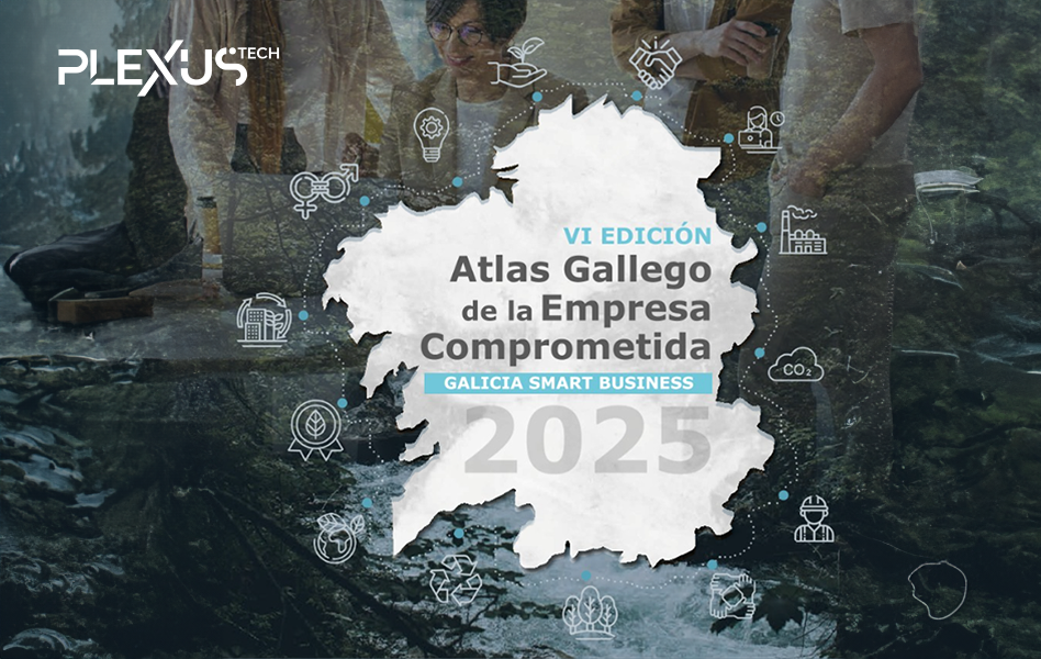 El Atlas Gallego de la Empresa Comprometida destaca a Plexus Tech por su sostenibilidad empresarial, destacando especialmente en la categoría Buen Gobierno.
