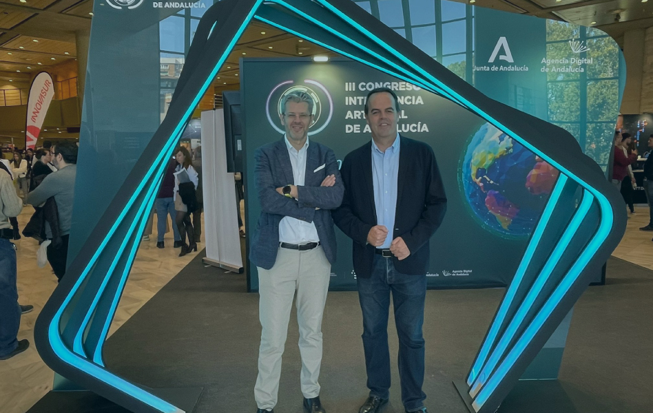 Presentes en el III Congreso de Inteligencia Artificial de Andalucía estuvieron nuestro socio-director de Negocio, Cristóbal Ramos, y nuestro director de Desarrollo de Negocio, Guillermo León.