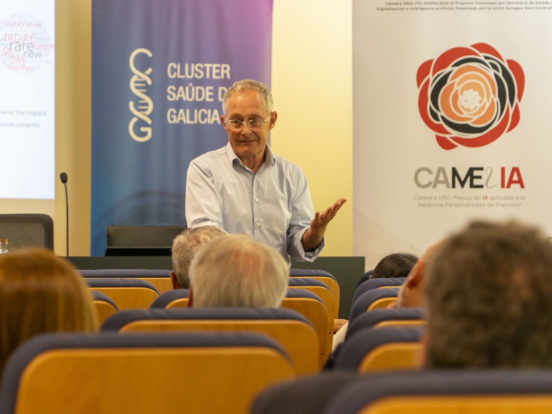 Ángel Carracedo, director de la Fundación Pública Galega de Medicina Xenómica, presentó el Proxecto Xenoma Galicia.