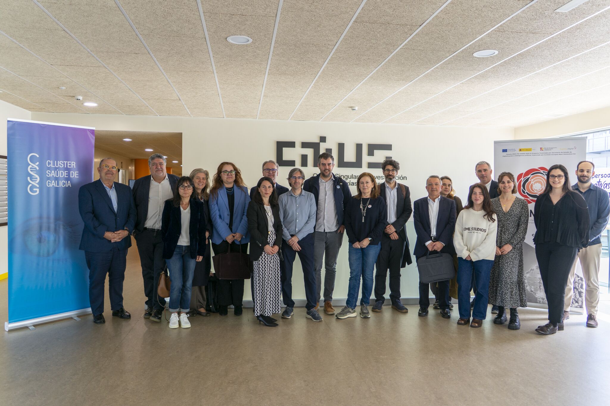 El ciclo formativo “IA en Salud: fundamentos, regulación y aplicaciones reales para la toma de decisiones”, impulsada por el Clúster Saúde de Galicia y la Cátedra Camelia USC-Plexus, se cerró con una última sesión en el CiTIUS.